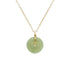 seree - Coin — Green Jade Hollow Necklace