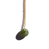 seree - Coin — Green Jade Hollow Necklace