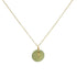 seree - Coin — Green Jade Hollow Necklace