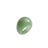 seree Dome — Green Jade Stone Signet Ring