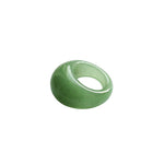 seree Dome — Green Jade Stone Signet Ring