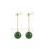 seree Atelier | Drew — Green Jade Drop Earrings