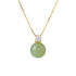 seree - Esther — Green Jade and Zircon Necklace
