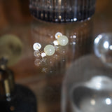 seree - Esther — Green Jade and Zircon Stud Earrings
