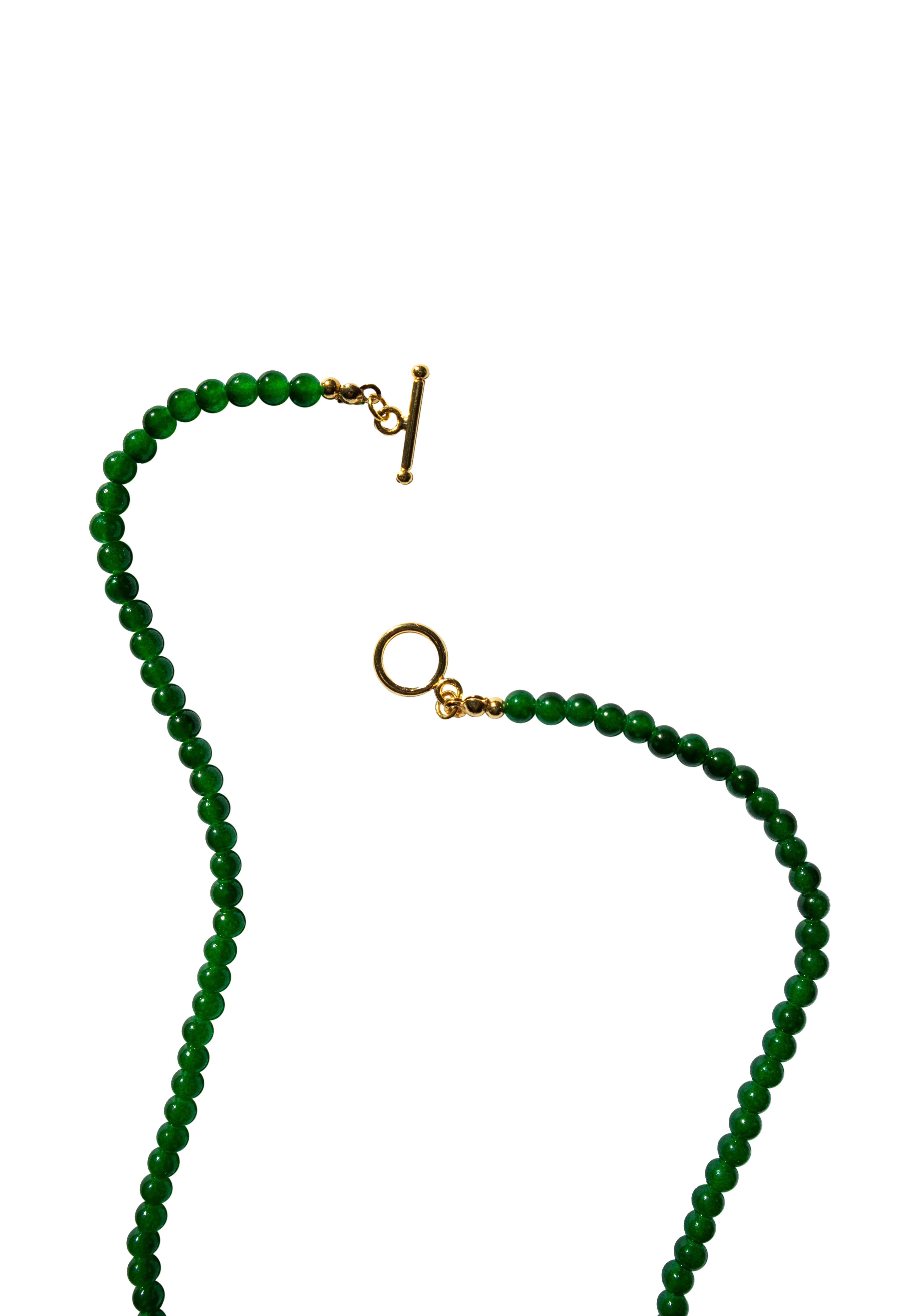 seree - Forest — Green Chalcedony Beaded Necklace