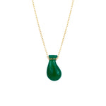 seree - Fudai — Green Jade Stone Pendant Necklace