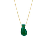 seree - Fudai — Green Jade Stone Pendant Necklace