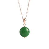 Greene — Green Jade Pendant Necklace