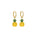 seree - Harvest — Jade Stone Charm Earrings in Pineapple
