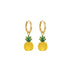 seree - Harvest — Jade Stone Charm Earrings in Pineapple