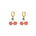 seree - Harvest — Jade Stone Charm Earrings in Cherry