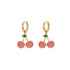 seree - Harvest — Jade Stone Charm Earrings in Cherry