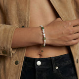 Isabelle — Pearl and Green Jade Bracelet