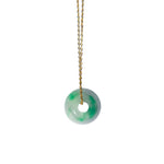 seree - Lavender Field — Green Purple Jade Pendant Necklace