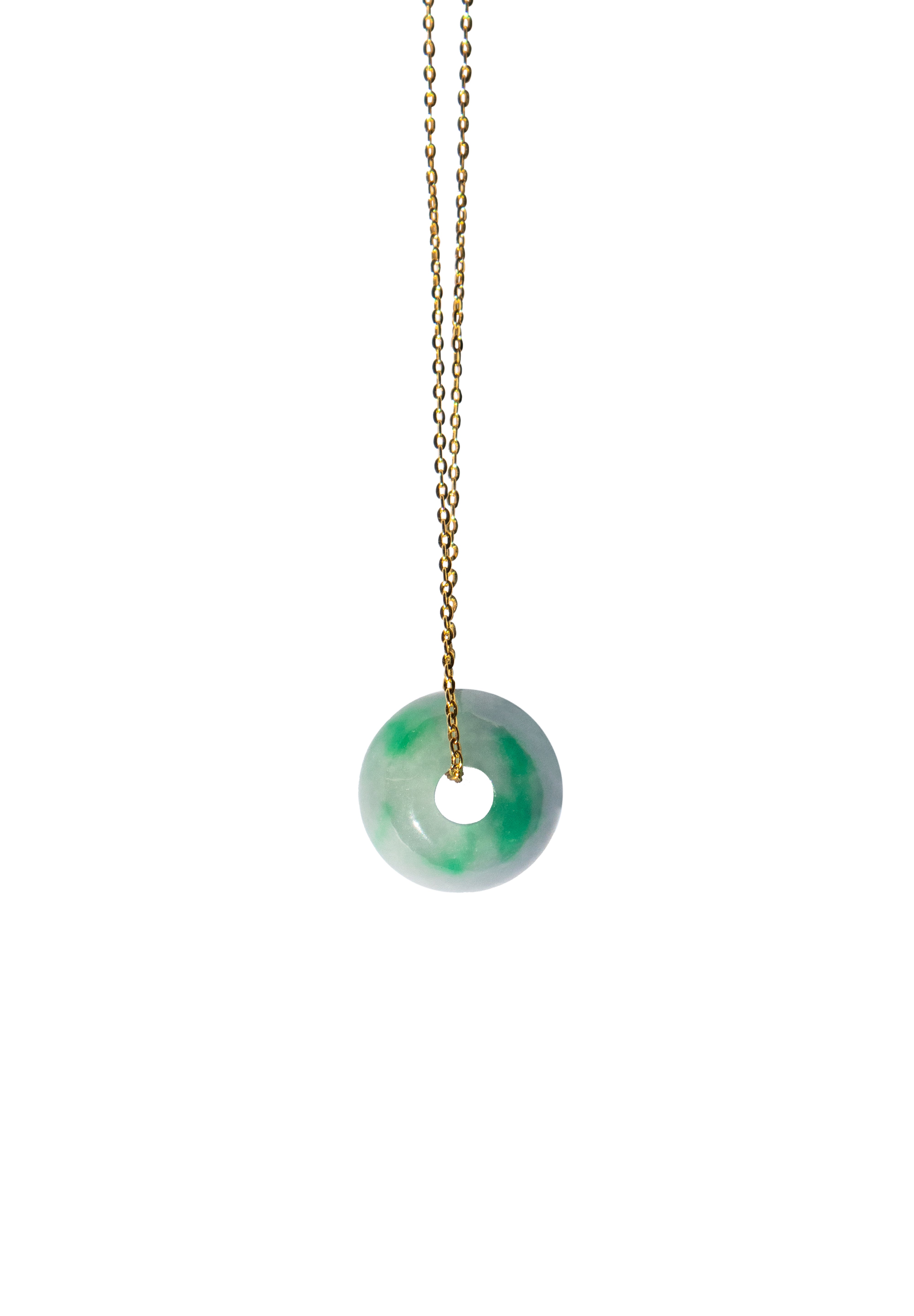 seree - Lavender Field — Green Purple Jade Pendant Necklace