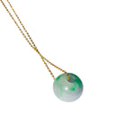 seree - Lavender Field — Green Purple Jade Pendant Necklace