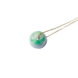 seree - Lavender Field — Green Purple Jade Pendant Necklace