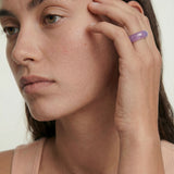 Lilac — Purple Jade Ring