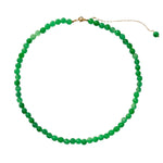 seree - Lime — Green Jade Beaded Necklace