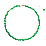 seree - Lime — Green Jade Beaded Necklace