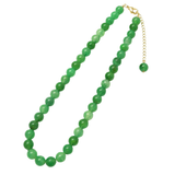 Lime — Green Jade Beaded Necklace