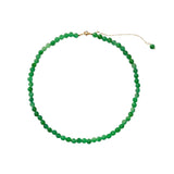 Lime — Green Jade Beaded Necklace