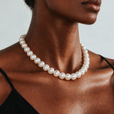 Margot Vintage-Style 12mm Chunky Freshwater Pearl Necklace