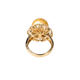 Marigold 12mm Golden South Sea 18K Pearl Ring
