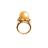 Marigold 12mm Golden South Sea 18K Pearl Ring