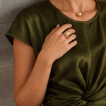 seree Marigold Golden South Sea Pearl Ring and necklace 1