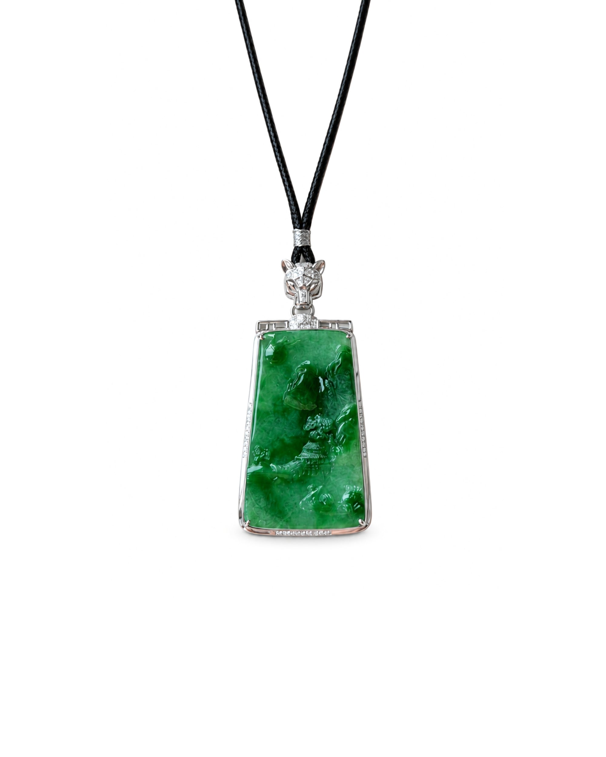 seree Mens Summit Jade Pendant Necklace 1