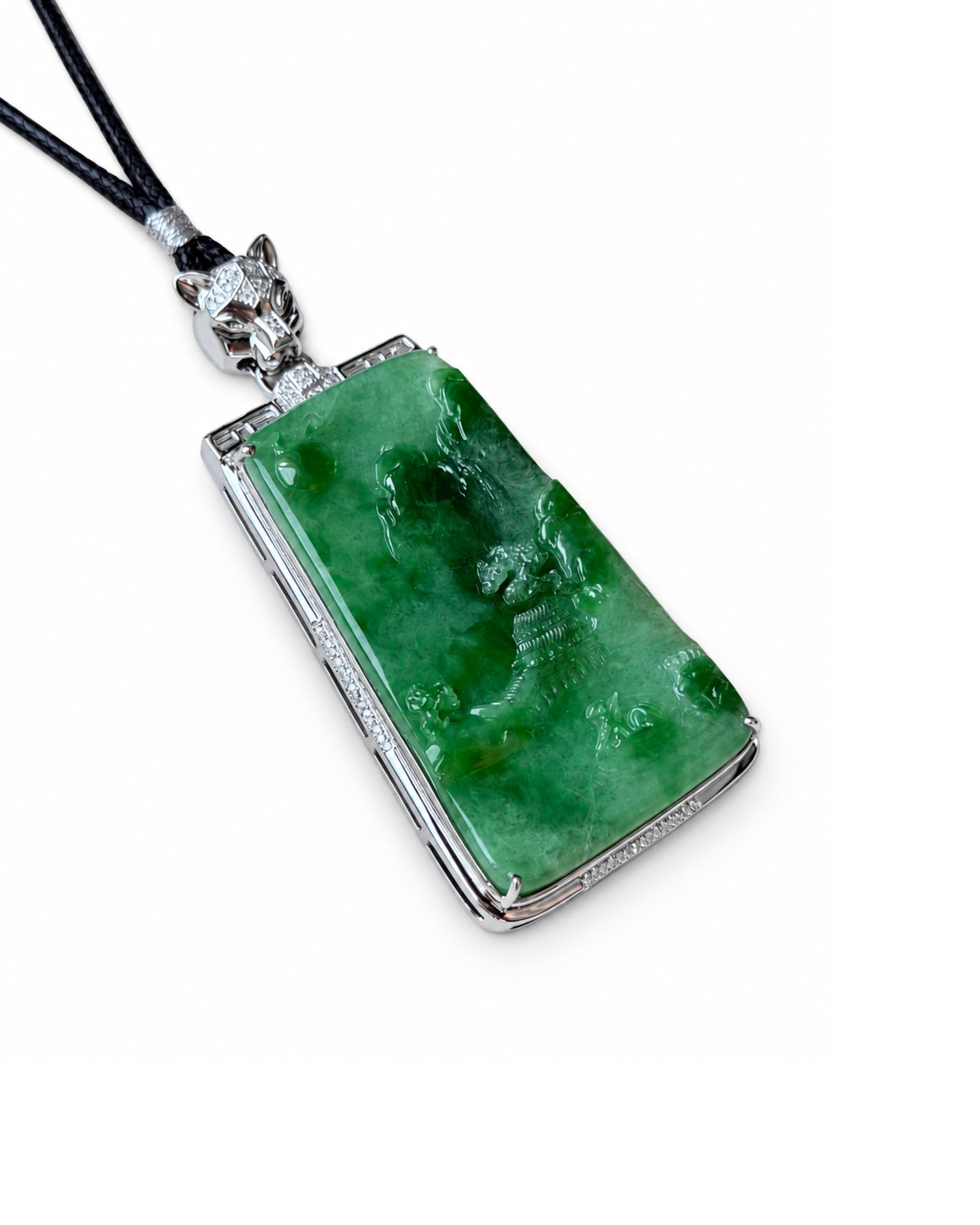 seree Mens Summit Jade Pendant Necklace 3