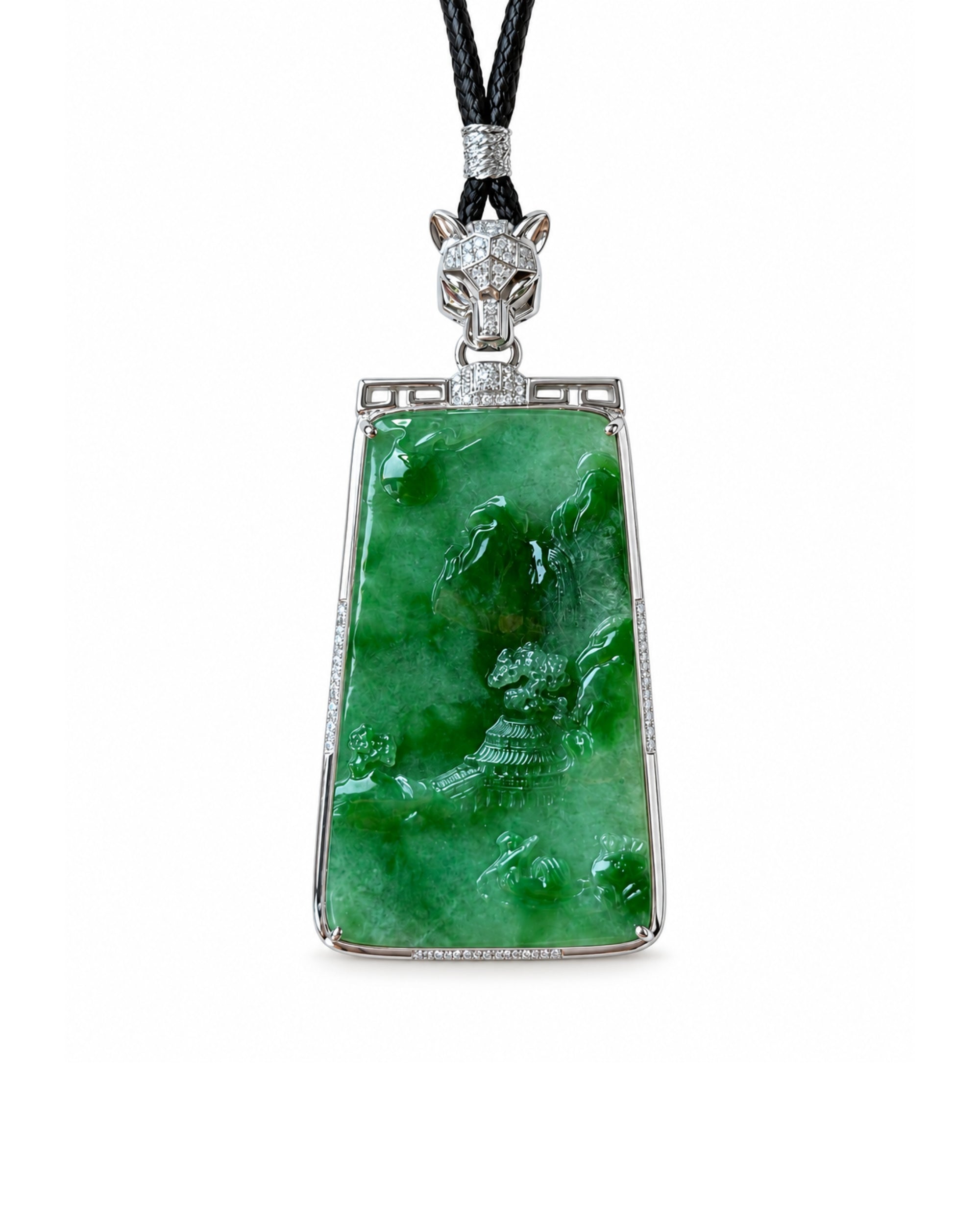 seree Mens Summit Jade Pendant Necklace 4