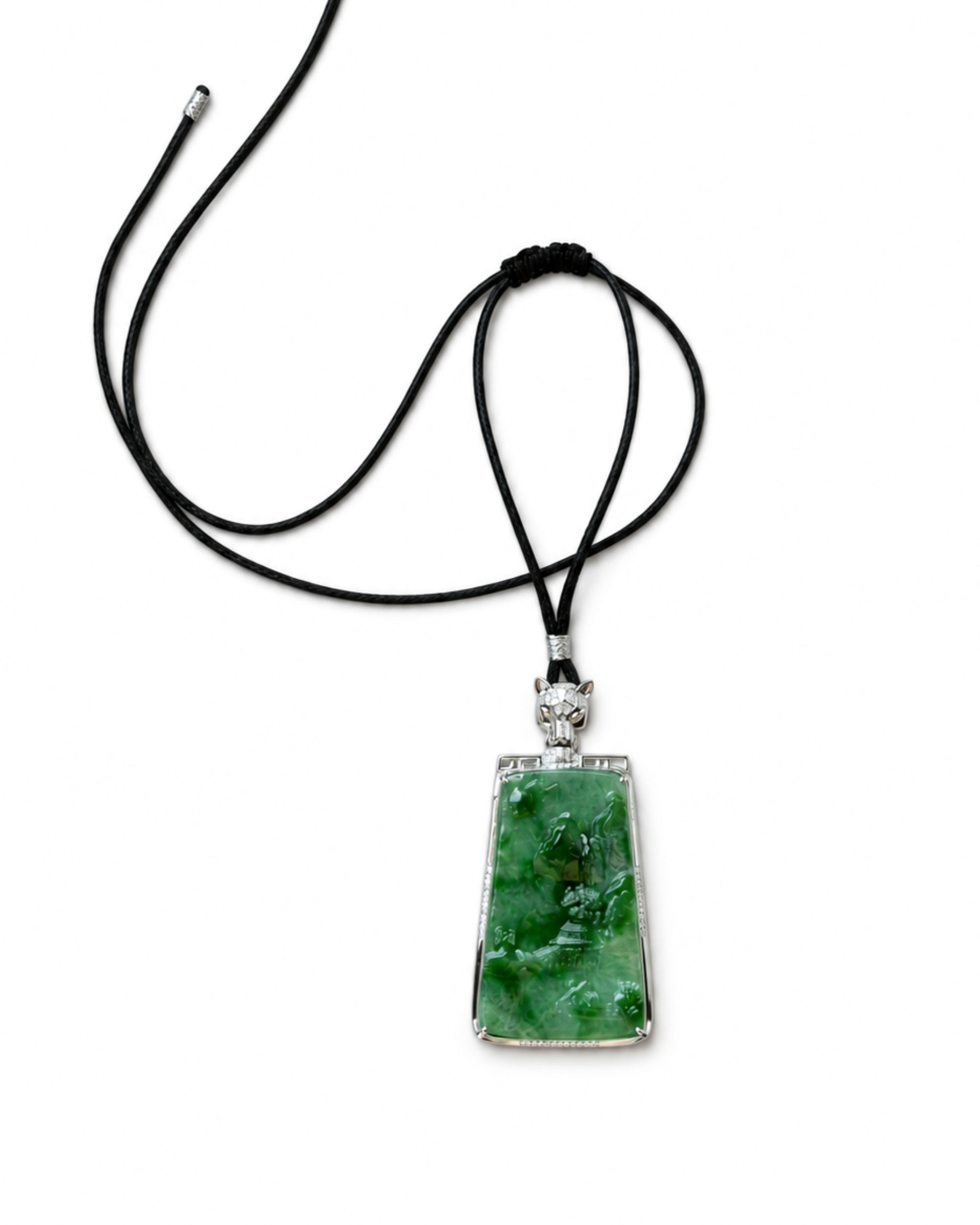 seree Mens Summit Jade Pendant Necklace 5
