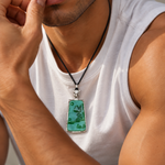 seree Mens Summit Jade Pendant Necklace a