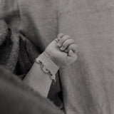 Baby Collection | Peace Buckle — Green Jade Interlocking Hoop Baby Bracelet/Anklet