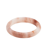 Peach Blossom — Pink Jade Stone Bangle