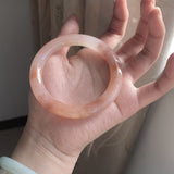 Peach Blossom — Pink Jade Stone Bangle