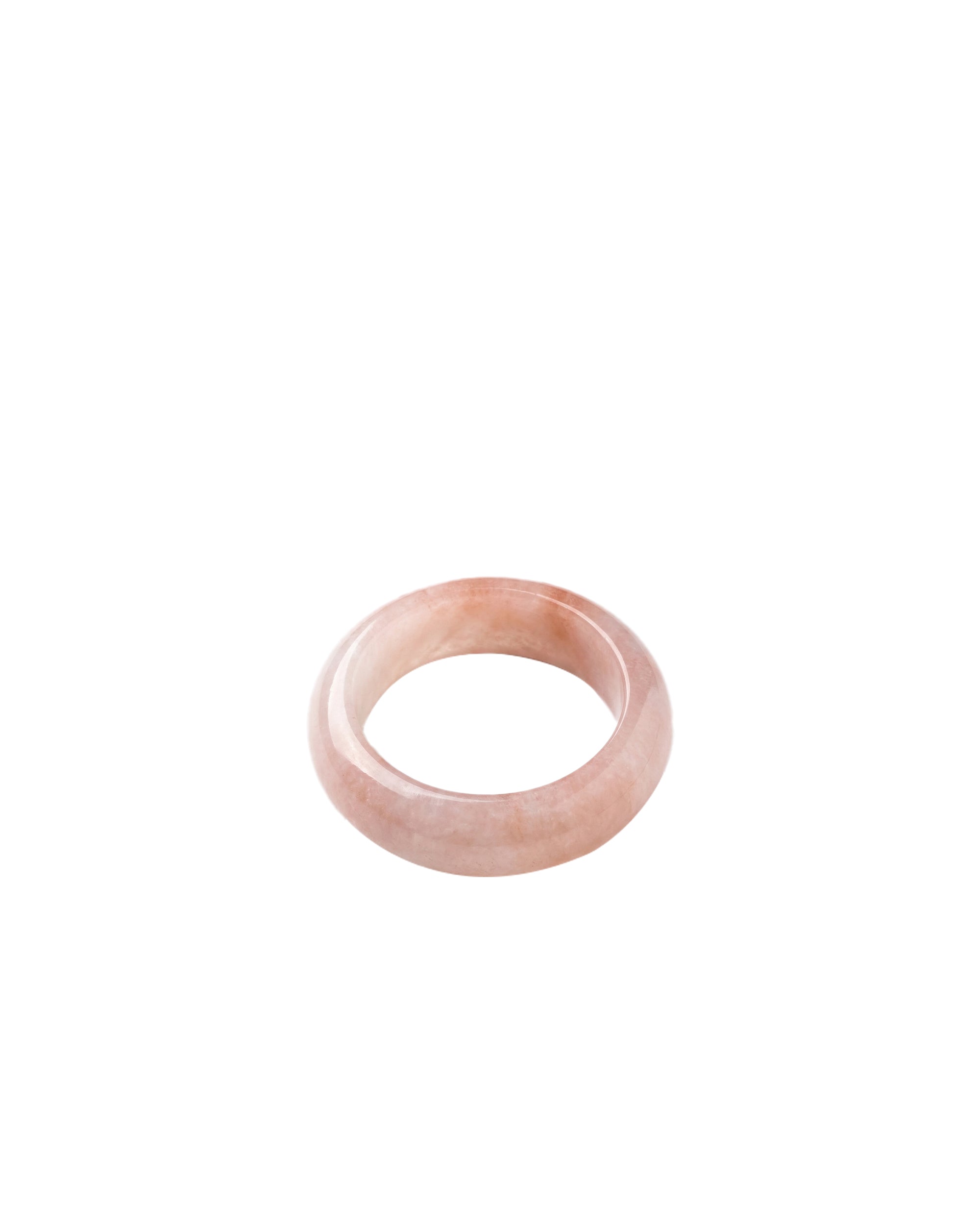 seree - Peach Blossom — Pink Jade Stone Ring