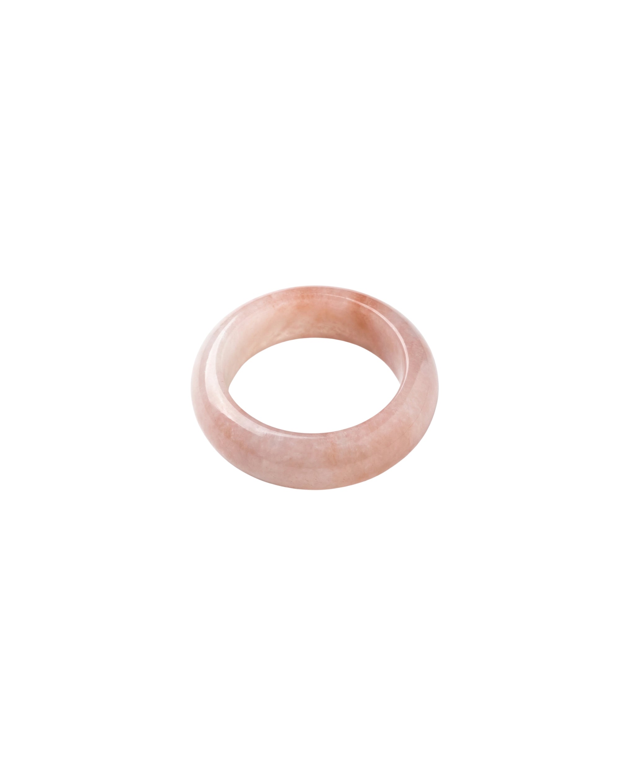 seree - Peach Blossom — Pink Jade Stone Ring