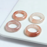 Peach Blossom — Pink Jade Stone Ring