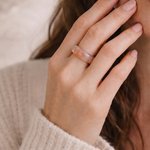 Peach Blossom — Pink Jade Stone Ring