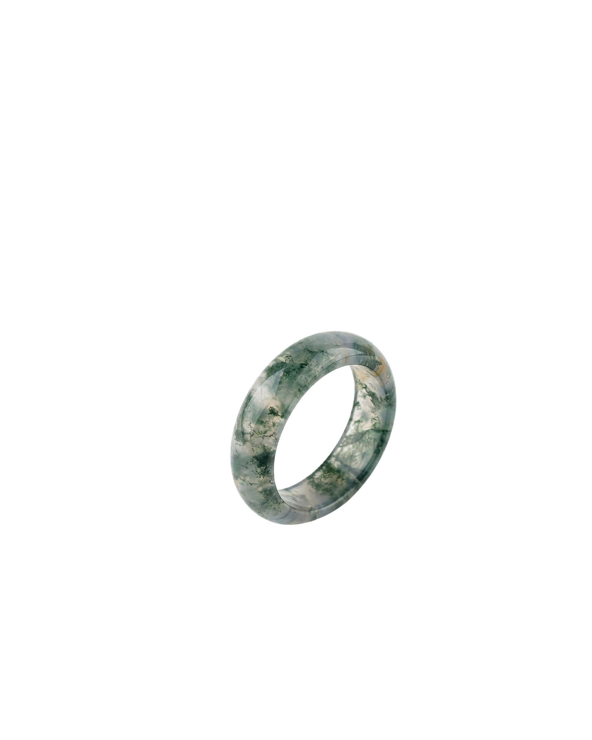 seree - Seaweed — Green Jade Stone Ring