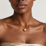 seree Sol Floating Golden South Sea Pearl Necklace 4