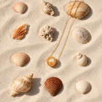 seree Sol Floating Golden South Sea Pearl Necklace a