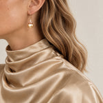seree Tulip Golden South Sea Pearl Drop Earrings 0