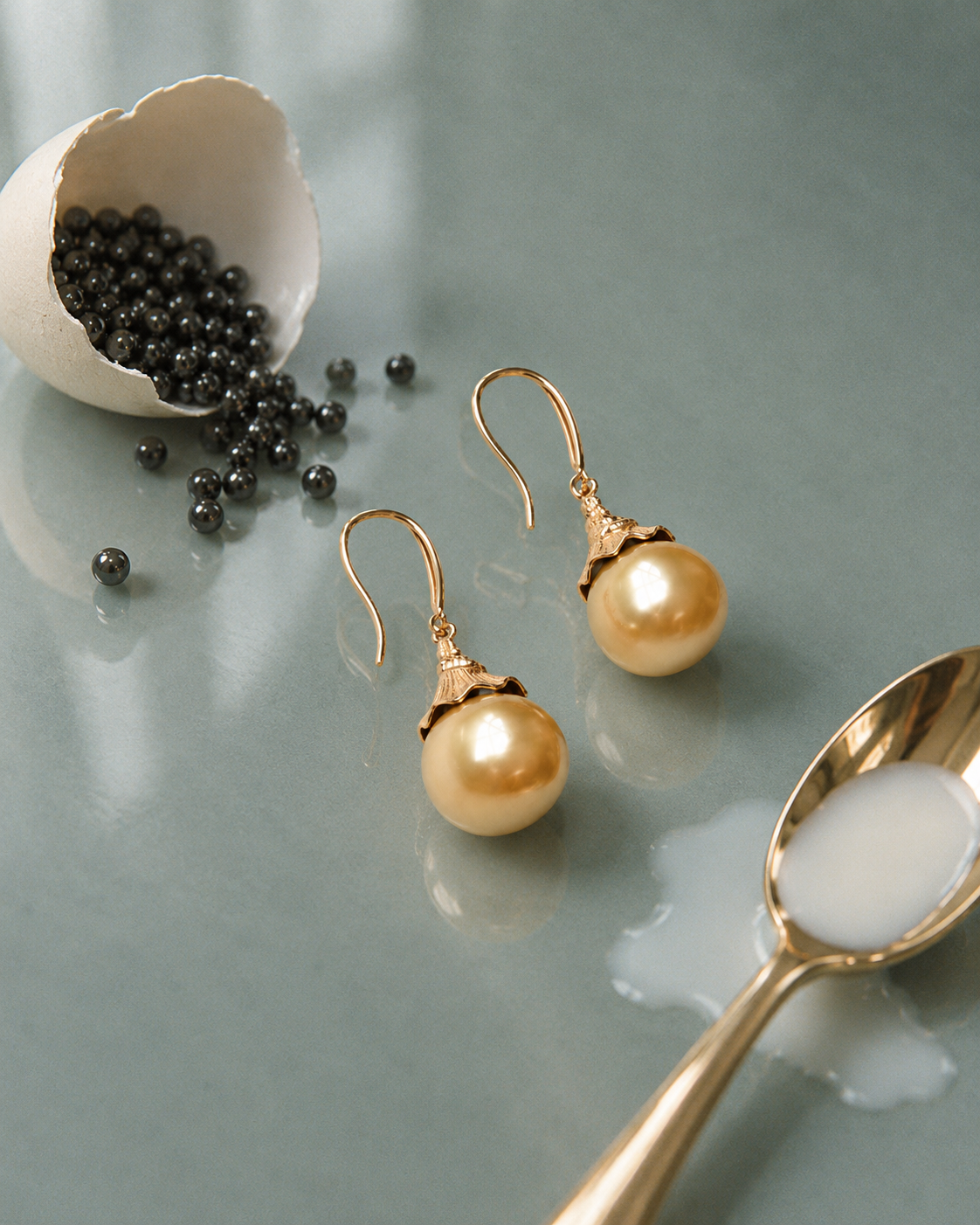 seree Tulip Golden South Sea Pearl Drop Earrings 6 c4172fa8 59ee 46fa 8ee2 36bc7fc52367