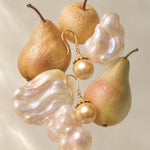 seree Tulip Golden South Sea Pearl Drop Earrings 8