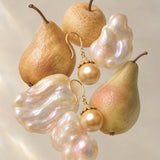 Tulip 12mm Golden South Sea 18K Rose Gold Pearl Earrings