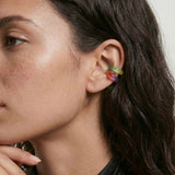 Abby — Single Jade Cuff Earring in Multicolor